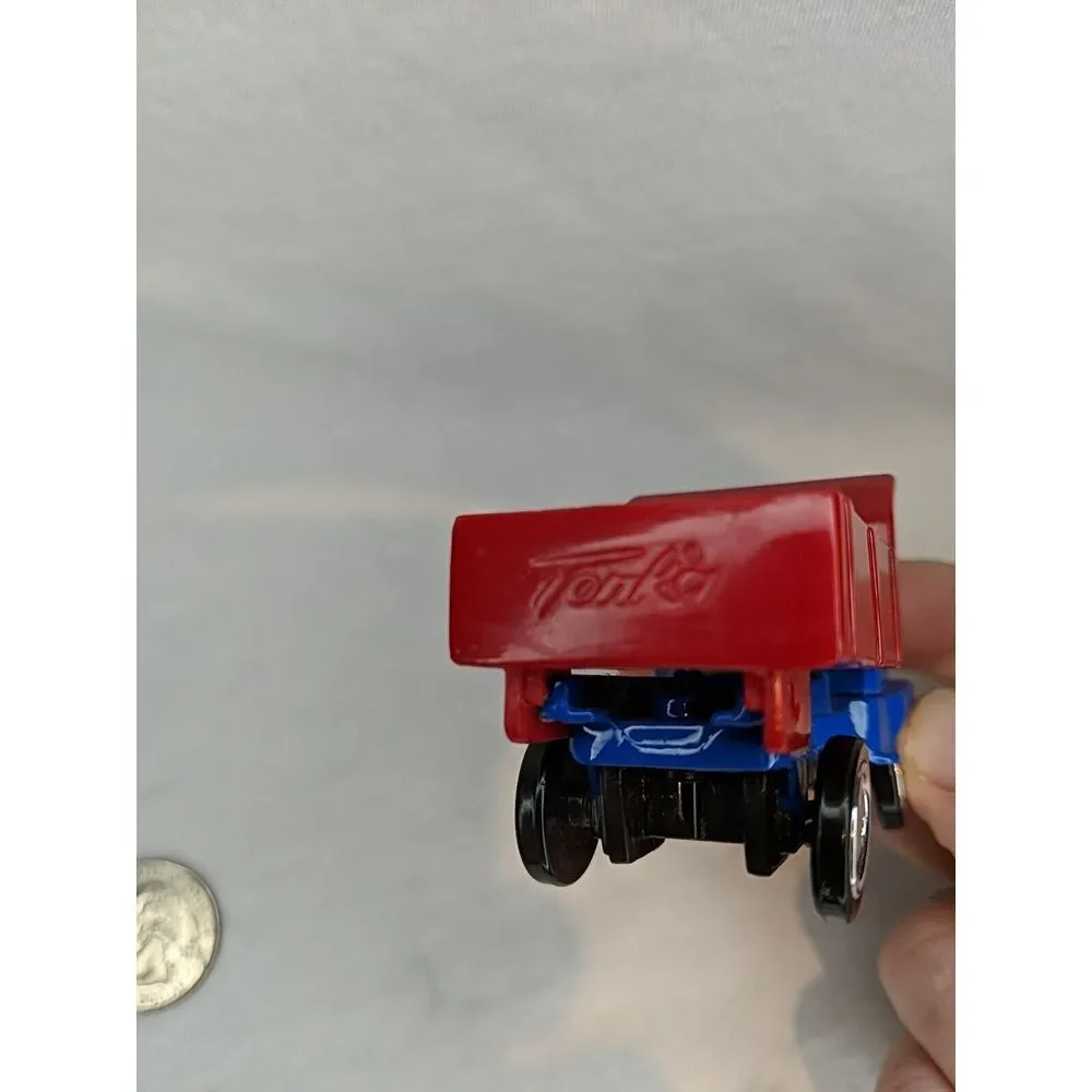 Vintage 1998 Hasbro Tonka Dump Truck‎ Mini Blue And Red
